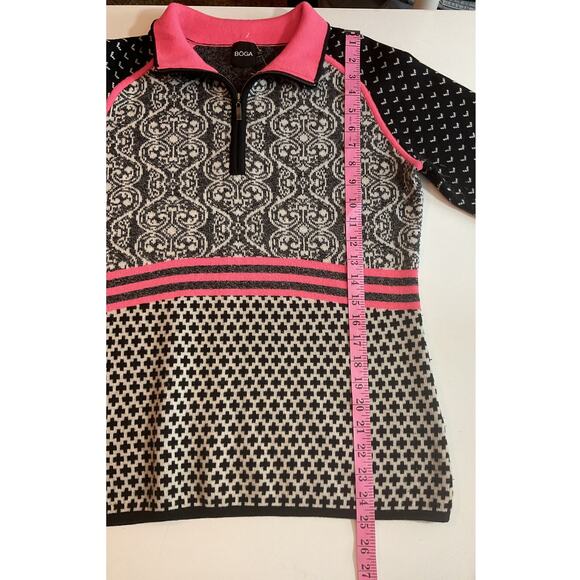 BOGA Size Medium Merino Wool Blend Sweater - Picture 4 of 8